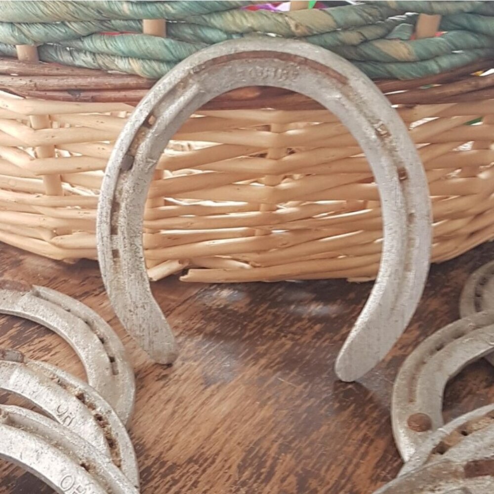 Vintage Horse Shoe Lot of 9 Craft Supply Farmhouse Home Decor